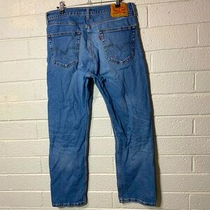Levi’s 505 Jeans Stretchy 34 X 30 inseam denim vintage classic western mens worn